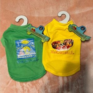Margaritaville Green and Yellow Dog Tees